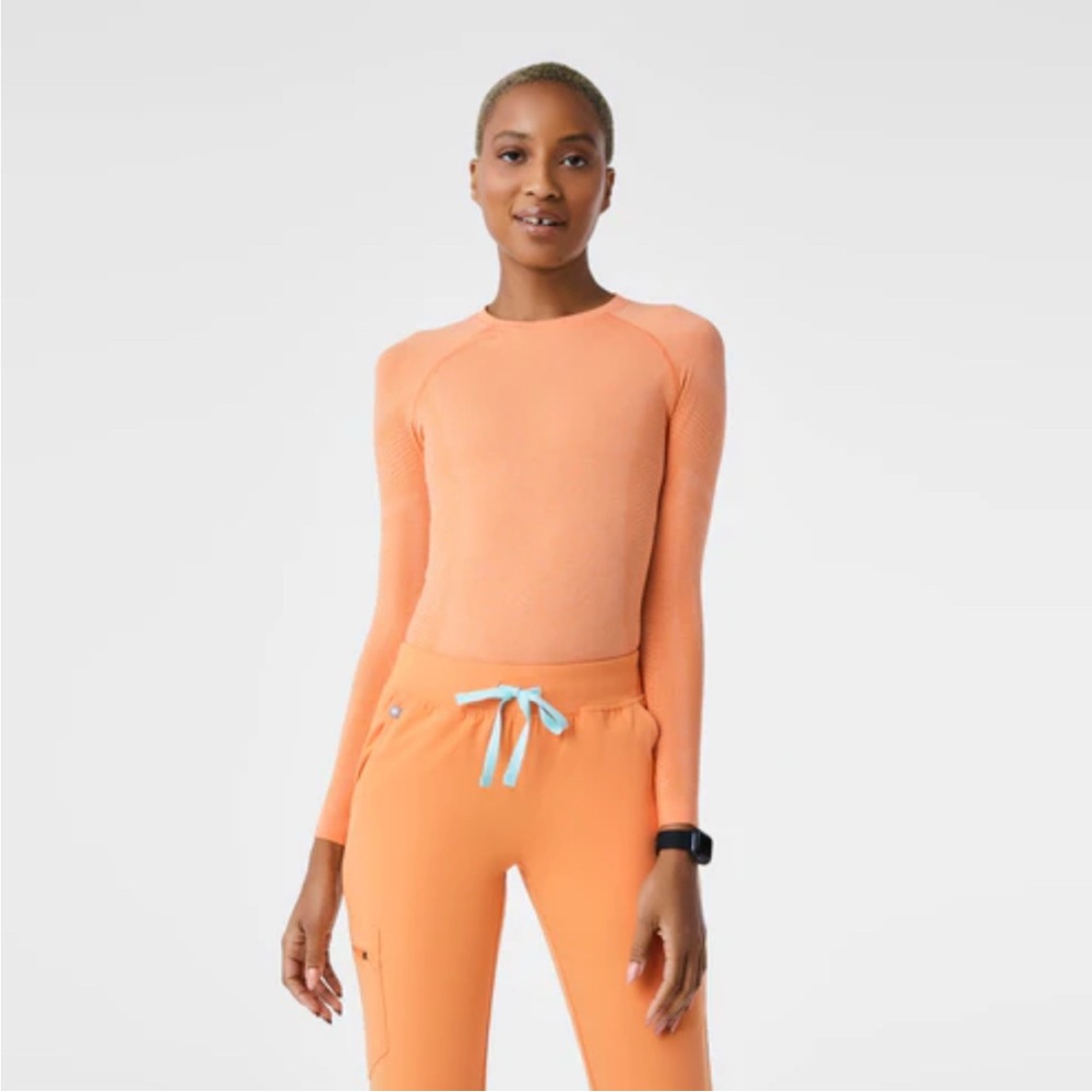 Figs Shaka Orange seamless salta underscrub LARGE